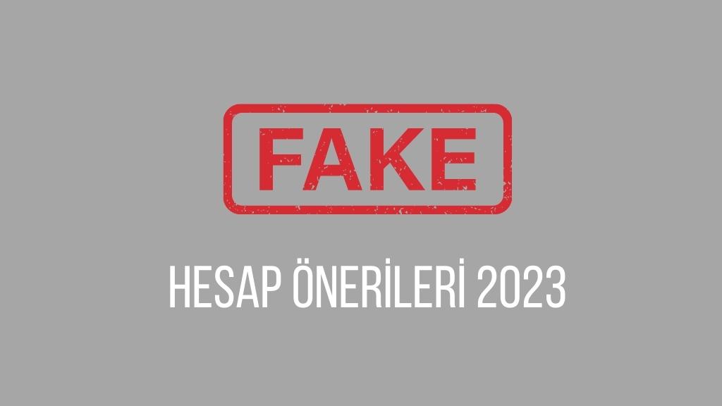 Fake Hesap İsimleri