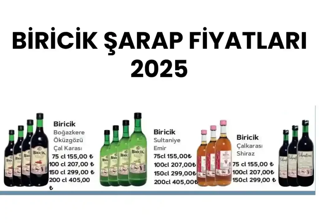 Biricik Şarap Fiyatları